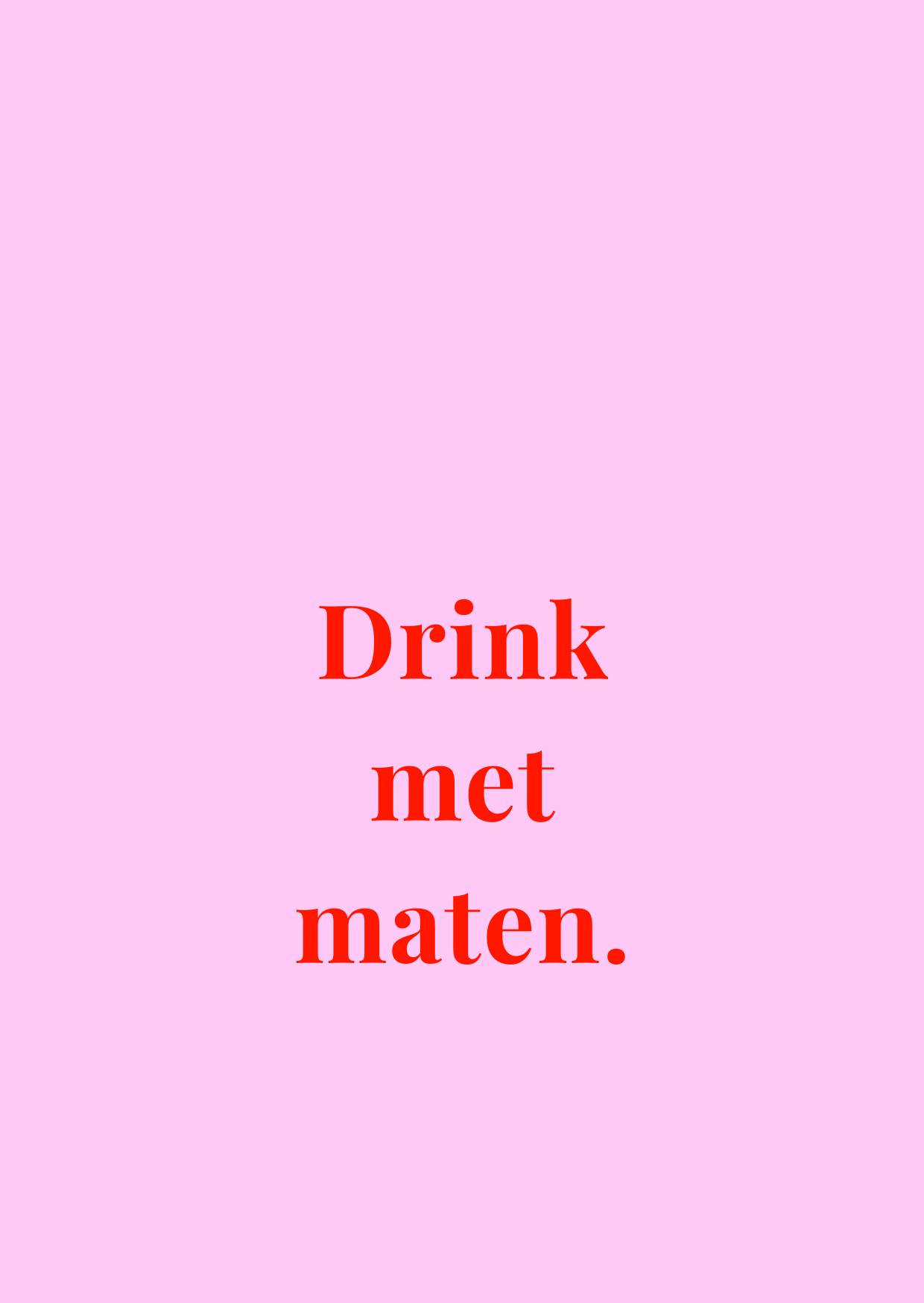 Kaart Drink met maten