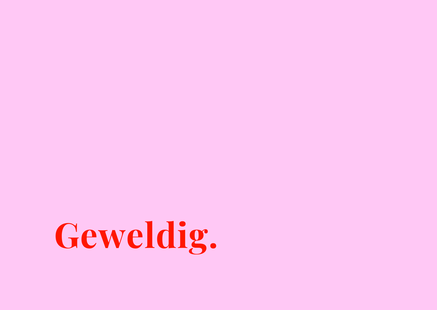 Kaart Geweldig