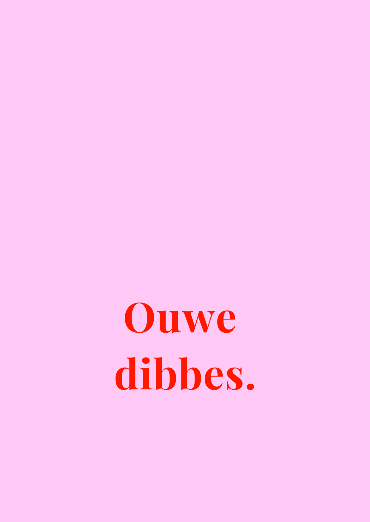 Kaart Ouwe Dibbes