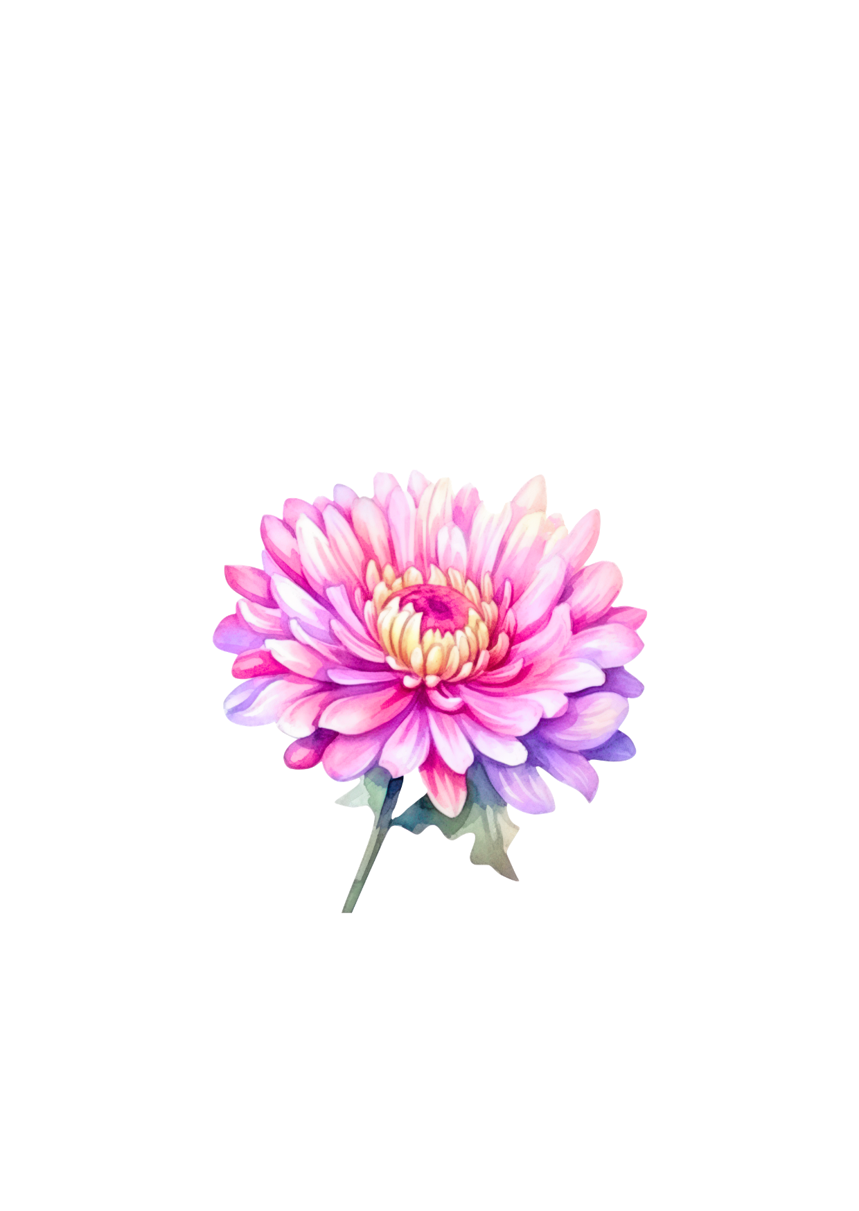 Kaart Bloem roze paars