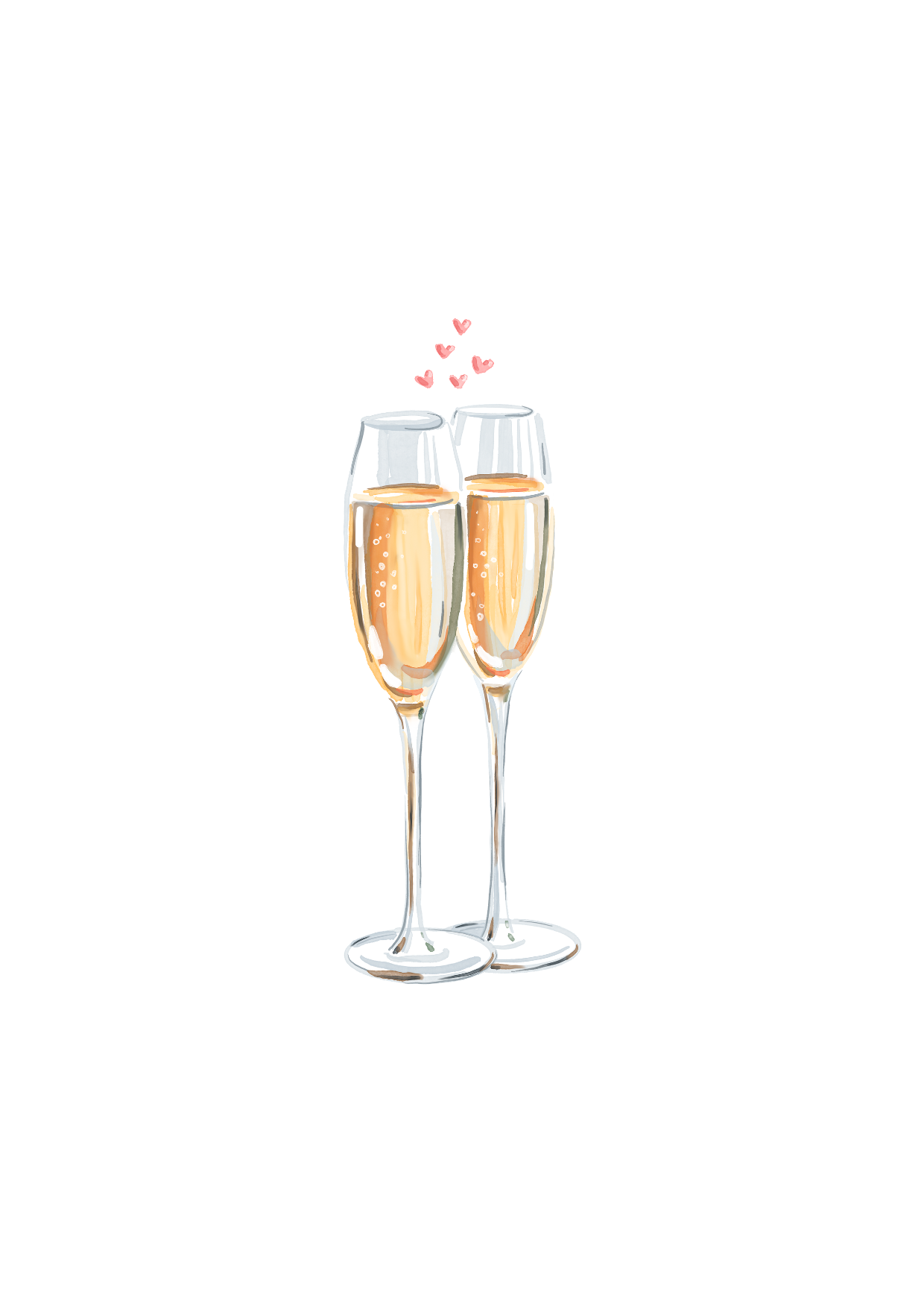 Kaart Cheers Champagne