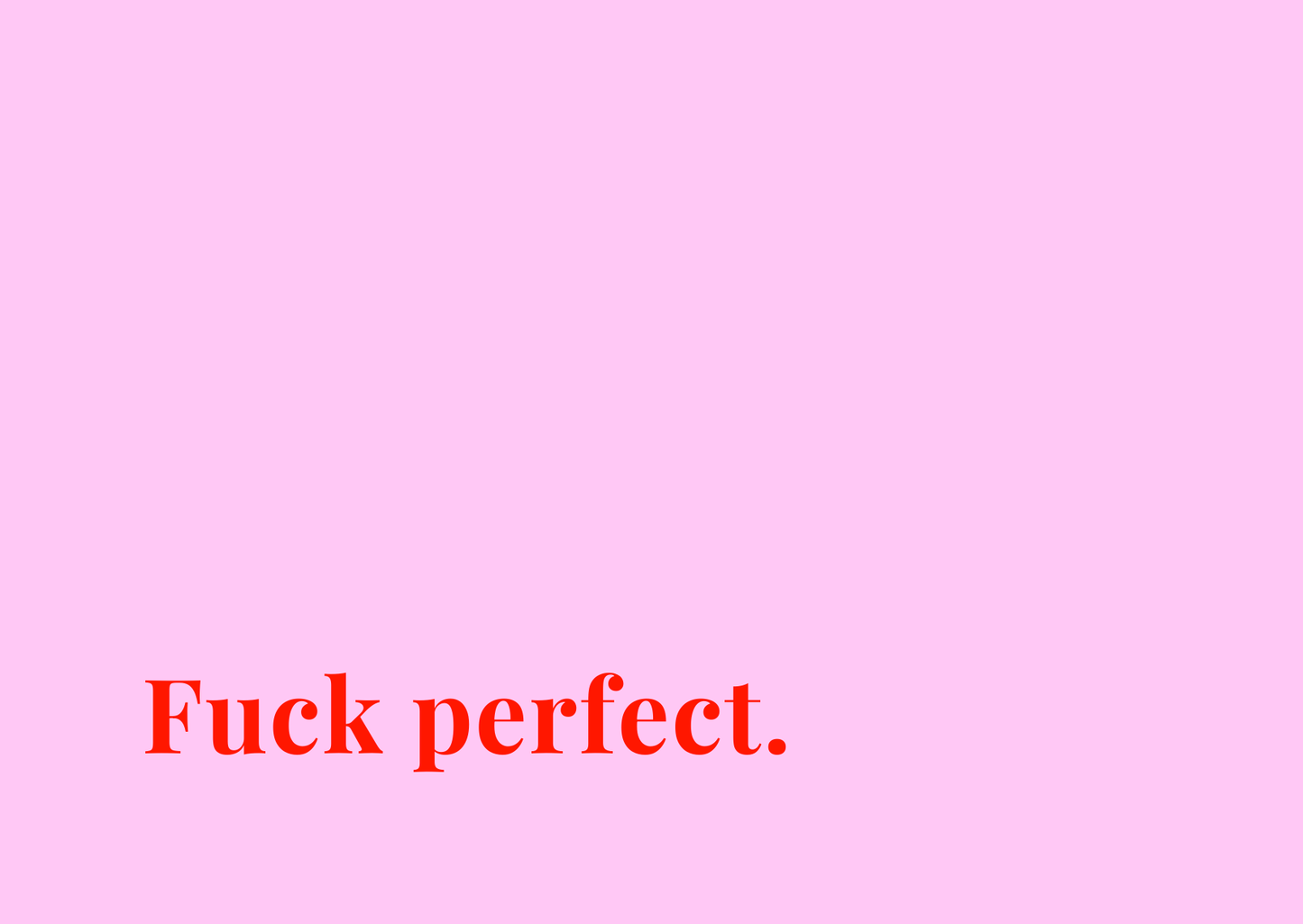 Kaart Fuck perfect