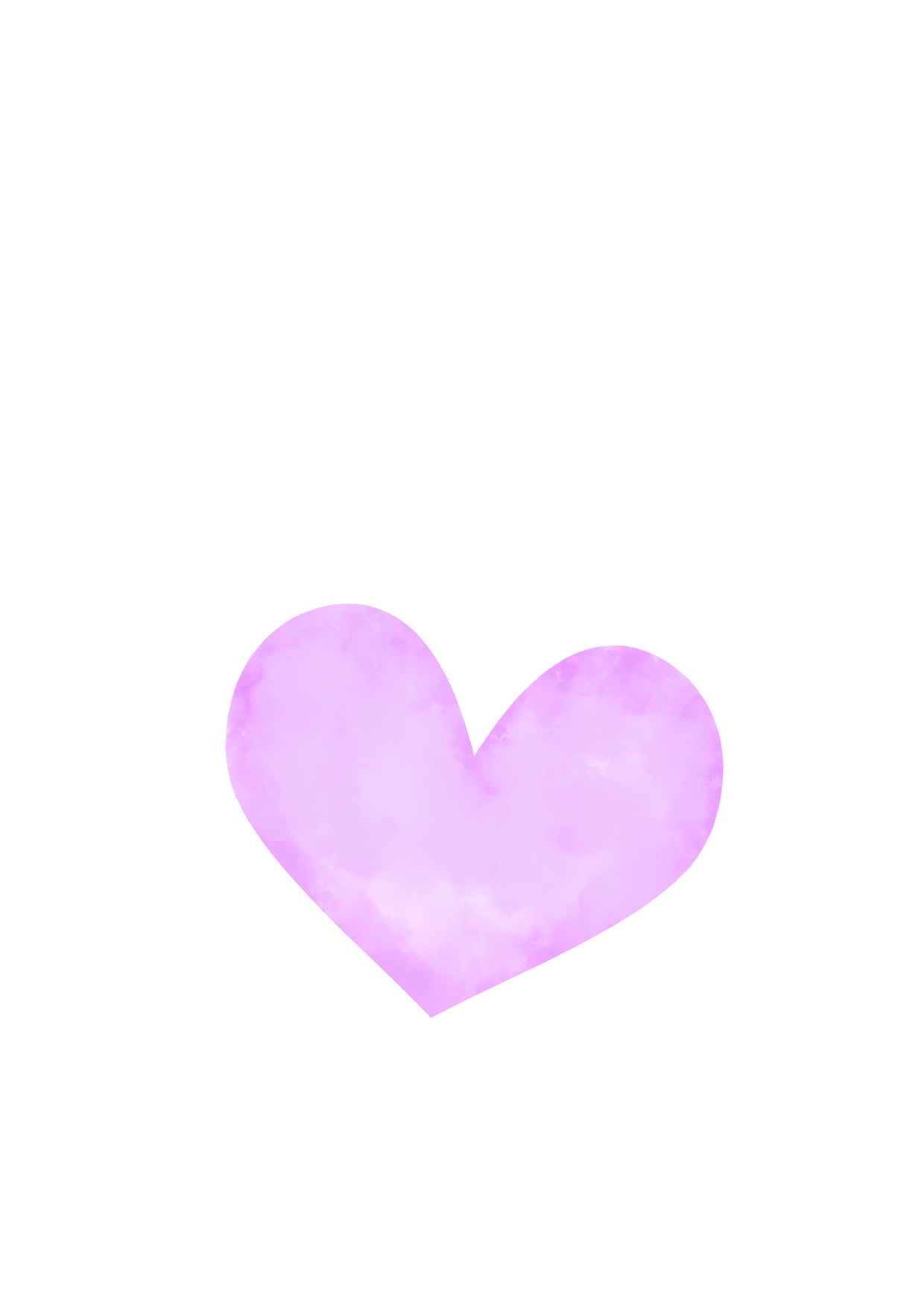 Kaart hart lila