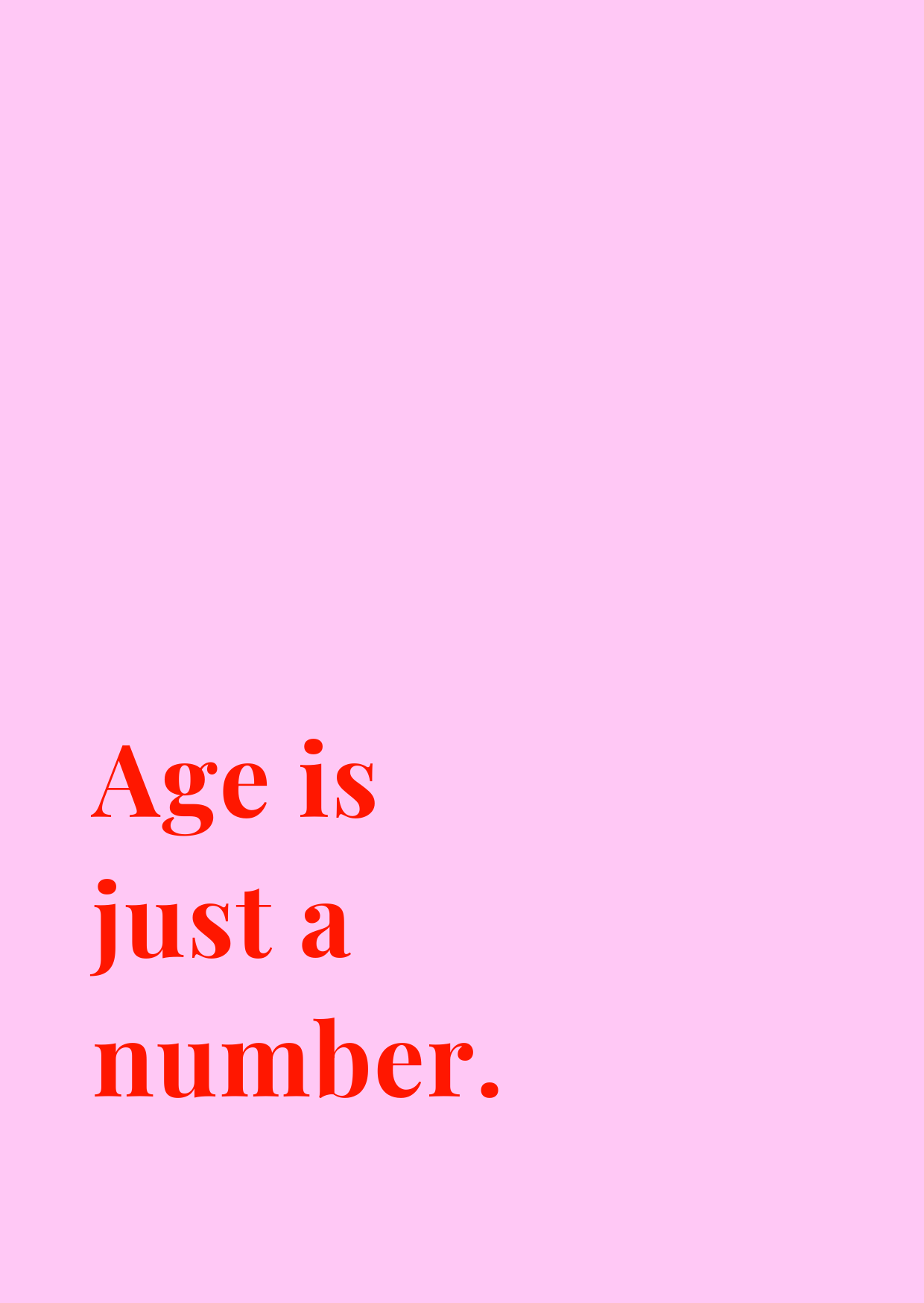 Kaart Age is just a number