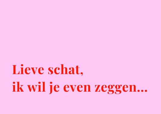 Kaart Lieve schat