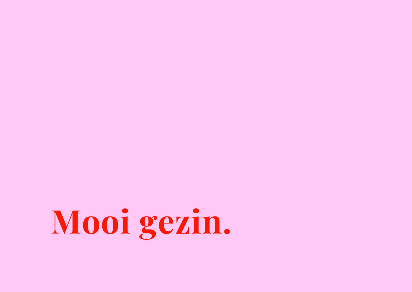 Kaart Mooi gezin