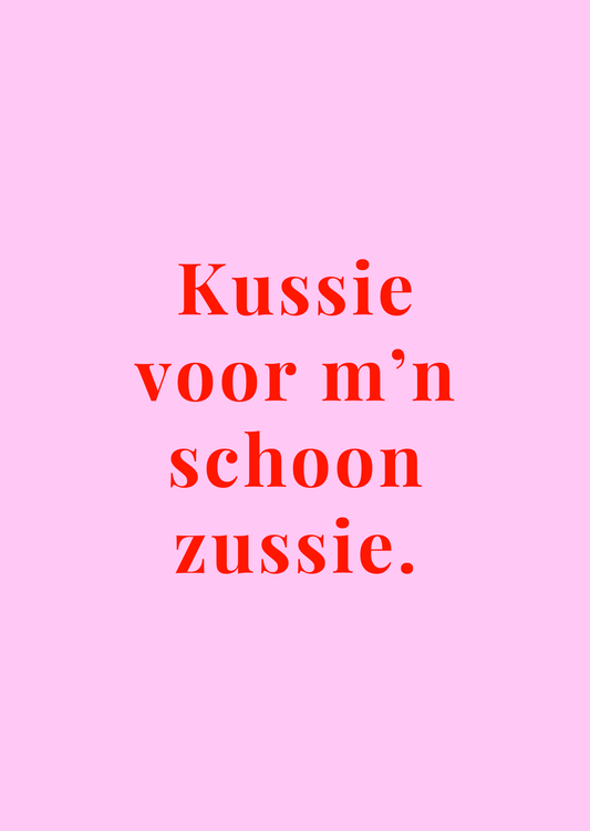 Kaart Kussie voor m'n schoonzussie