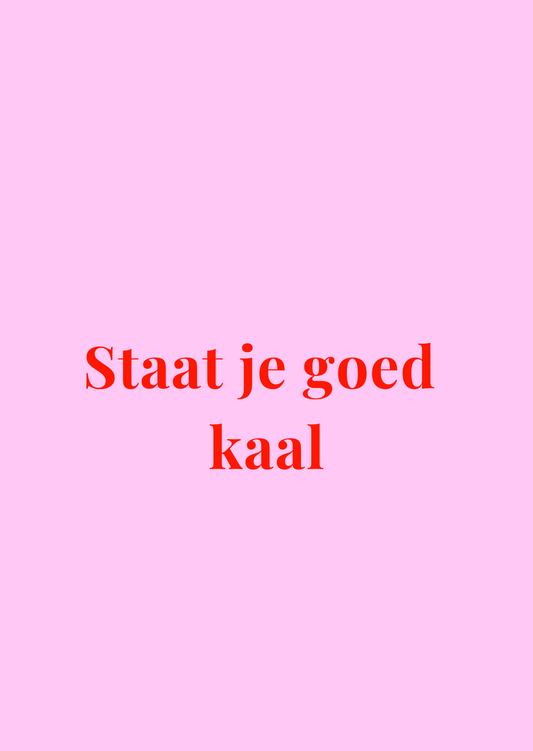 Kaart Staat je goed kaal